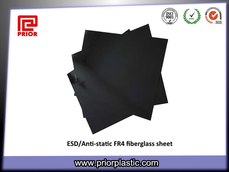 ESD FR4 fiber glass sheet black color